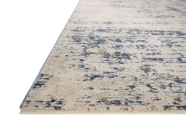 Loloi Nellie NEL-05 Dove / Blue Rug - rug corner