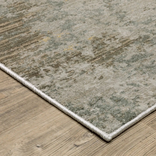 Oriental Weavers Sphinx Mallory MAL02 Yellow Rugs - corner detail