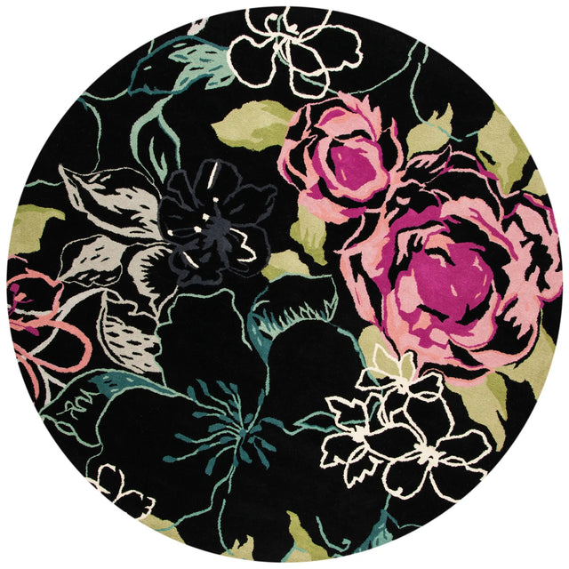 Safavieh Wyndham 7'-0" x 7'-0" Rug in Black / Multi