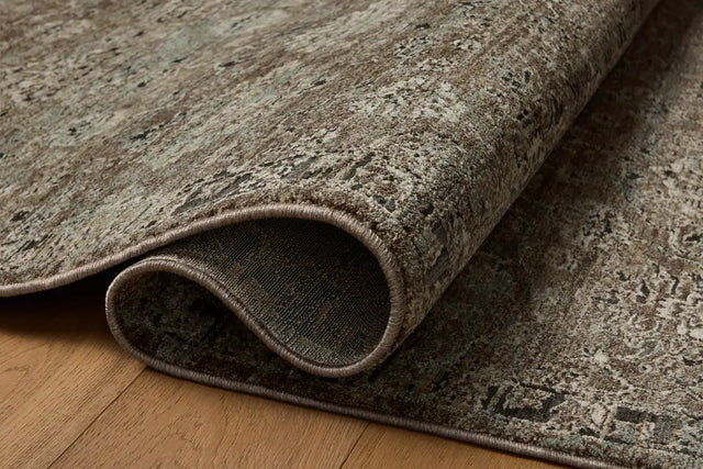 Loloi Briar BRR-06 Bark / Lagoon Rug - pile height