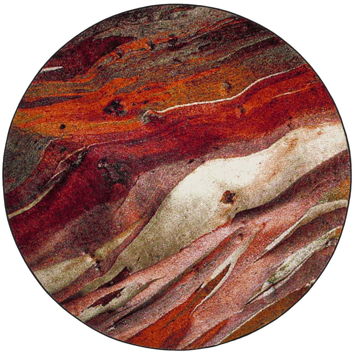 Safavieh Glacier 10'-0" x 10'-0" Rug in Red / Multi