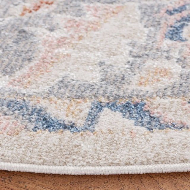 Safavieh Blair Washable 6'-7" x 6'-7" Rug in Beige / Grey
