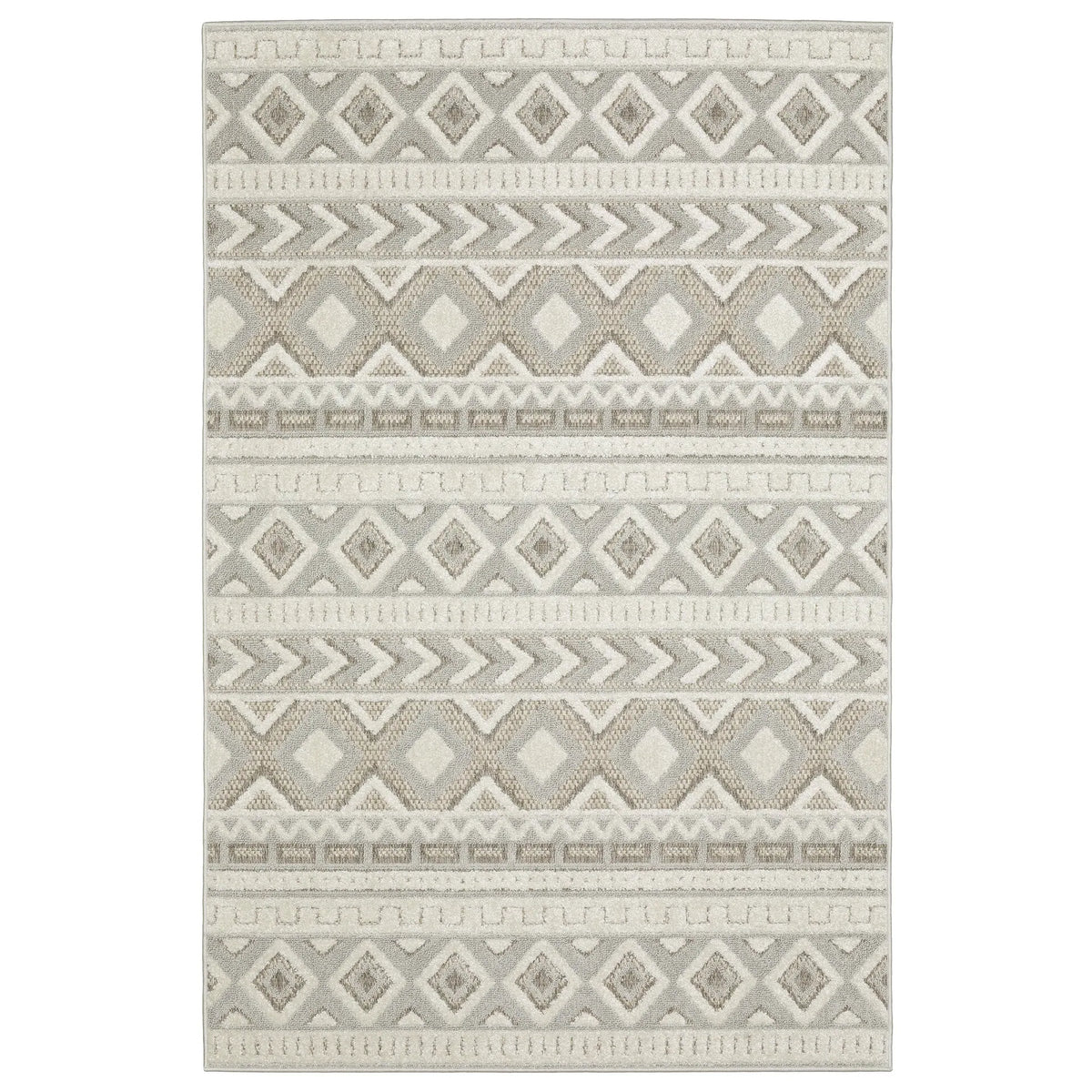 Oriental Weavers Sphinx Tangier Tan06 Grey/ Beige Rug - main flat