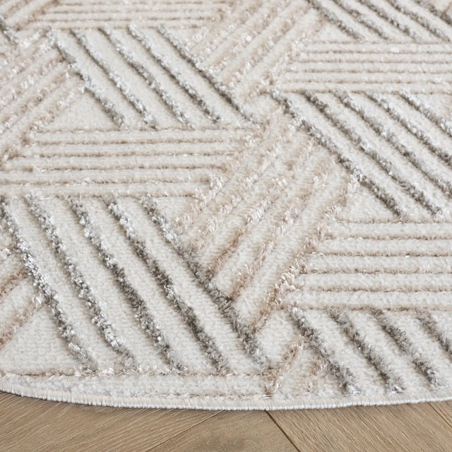 Safavieh Maya 6'-7" x 6'-7" Rug in Ivory / Grey Beige