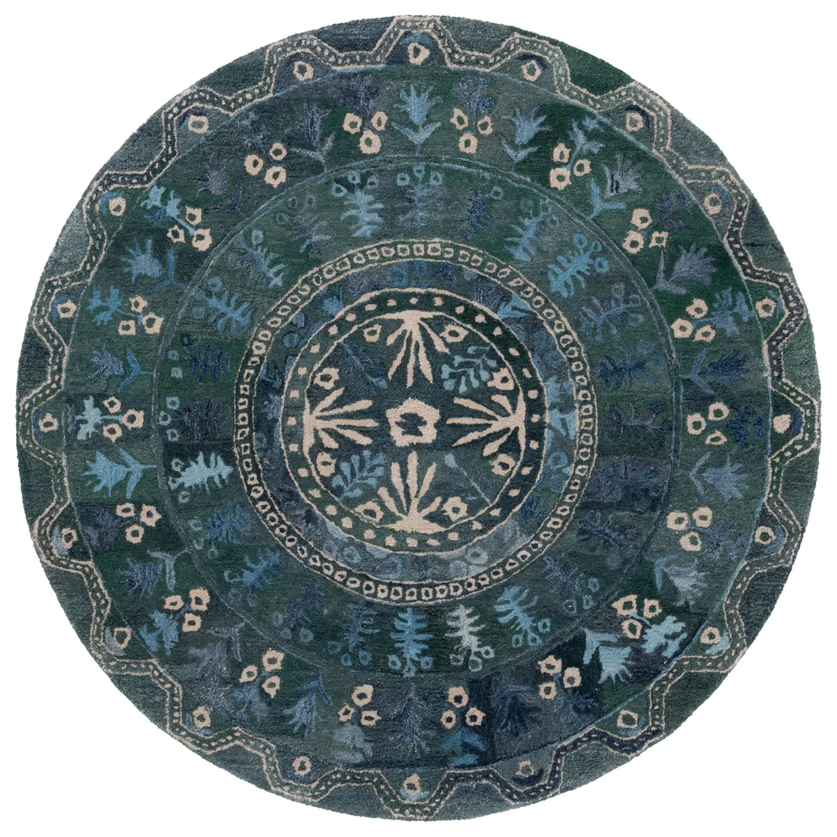Safavieh Anatolia 6'-0" x 6'-0" Rug in Navy / Beige