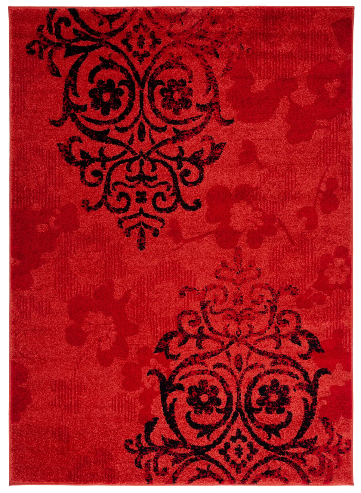 Safavieh Adirondack 4'-5" x 6'-5" Rug in Red / Black