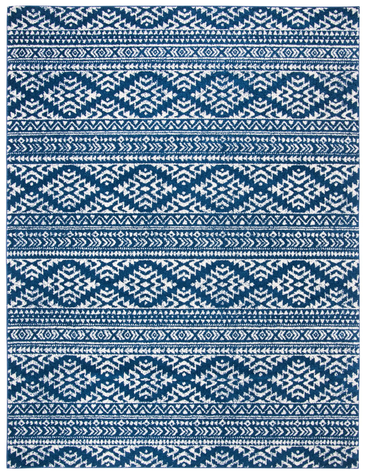 Safavieh Tulum 10'-0" x 13'-0" Rug in Navy / Ivory