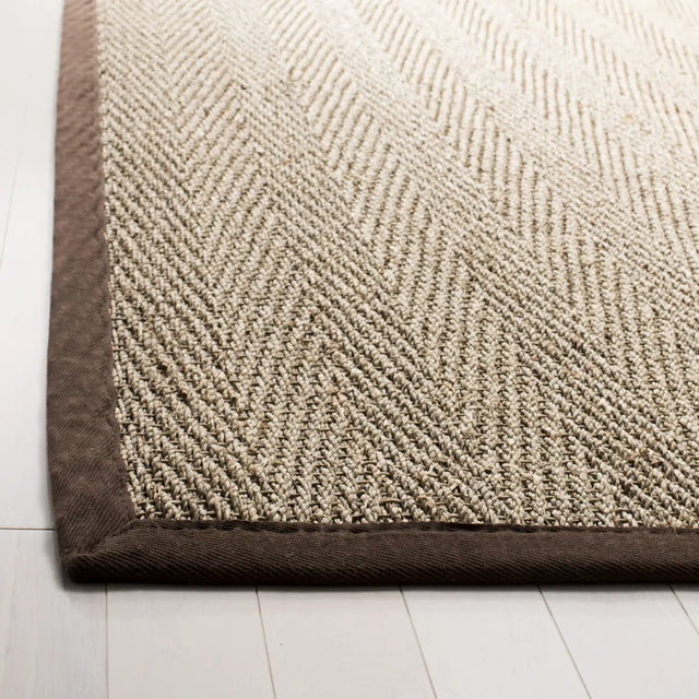 Safavieh Natural Fiber 4'-0" x 6'-0" Rug in Natural / Dark Brown