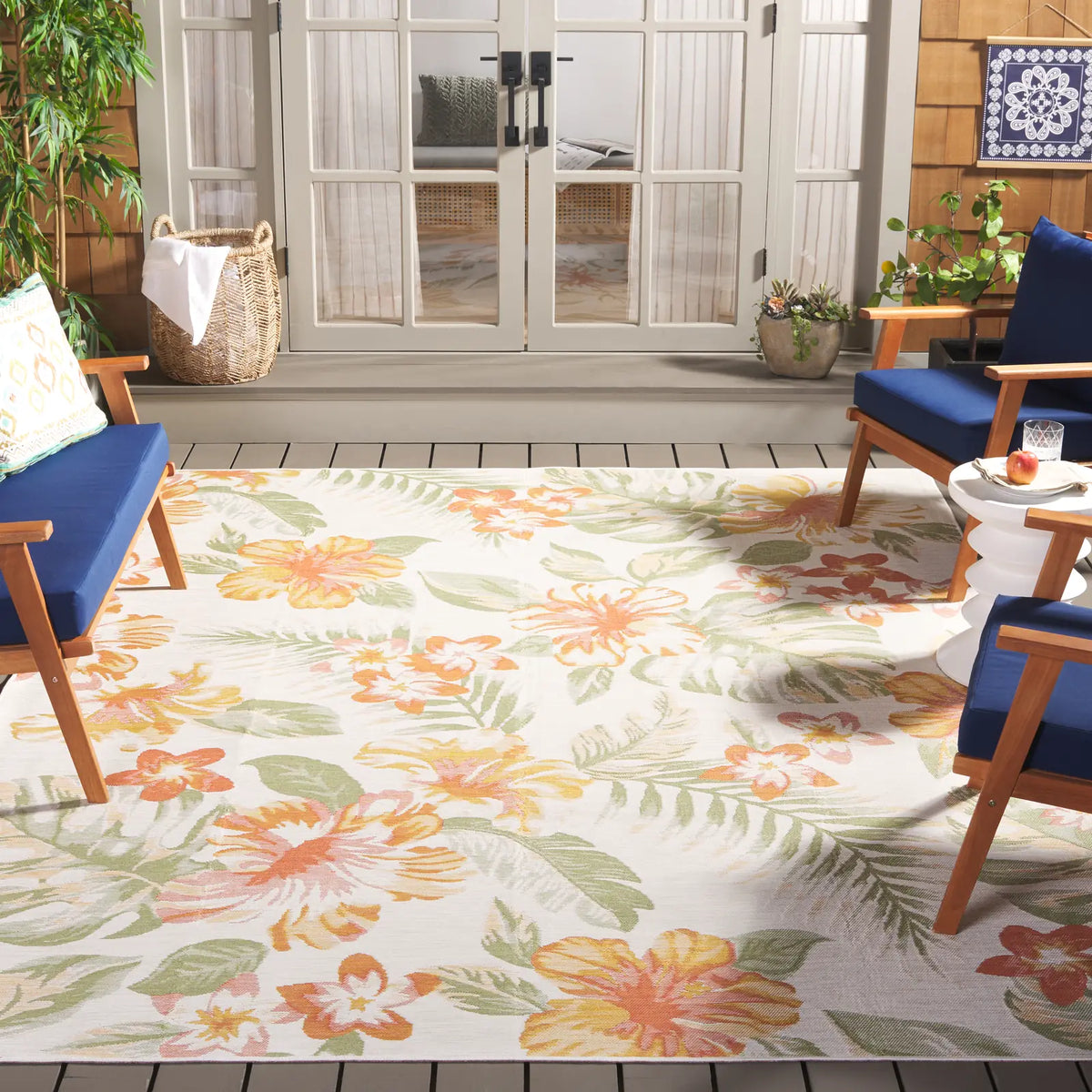 Safavieh Sunrise 8'-0" x 10'-0" Rug in Ivory / Rust Sage