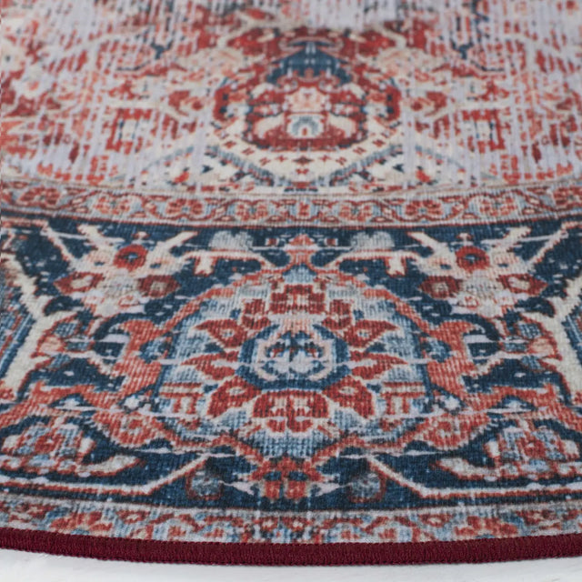Safavieh Tucson 6'-0" x 6'-0" Rug in Rust / Navy