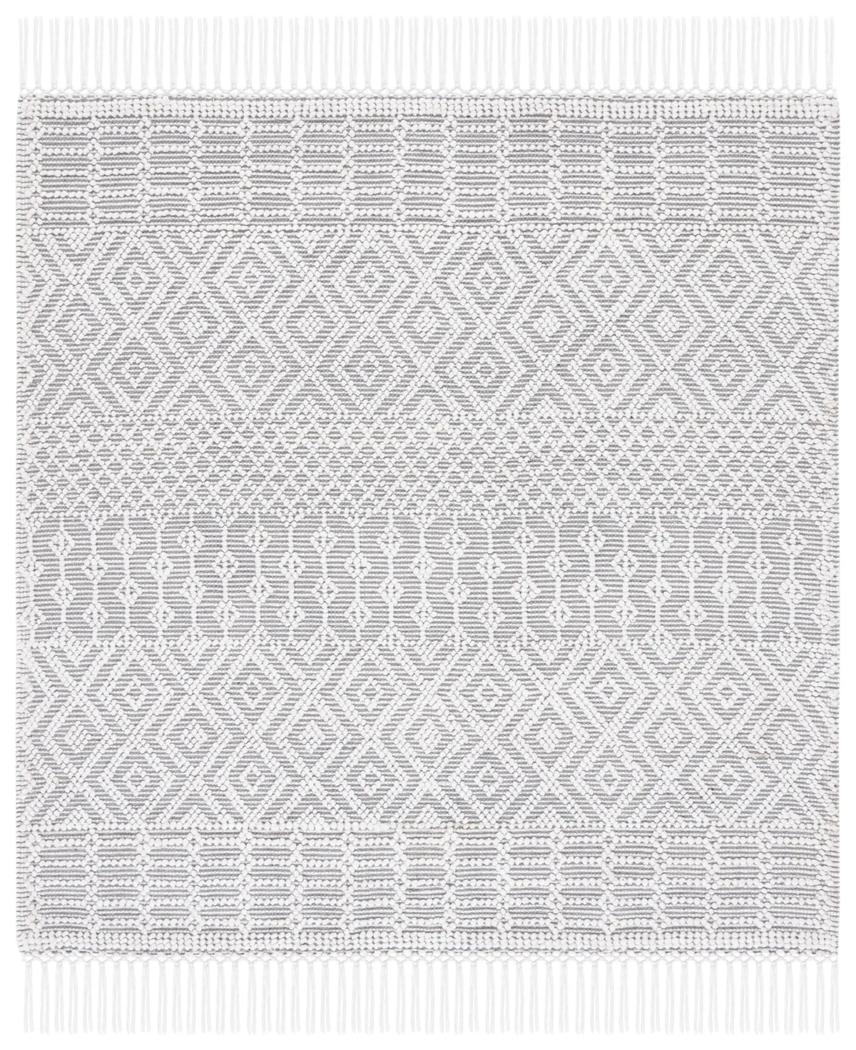 Safavieh Casablanca 6'-0" x 6'-0" Rug in Grey / Ivory