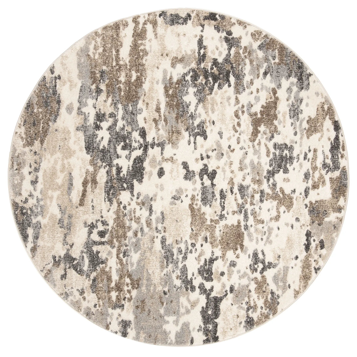 Safavieh Spirit 100 6'-7" x 6'-7" Rug in Taupe / Ivory
