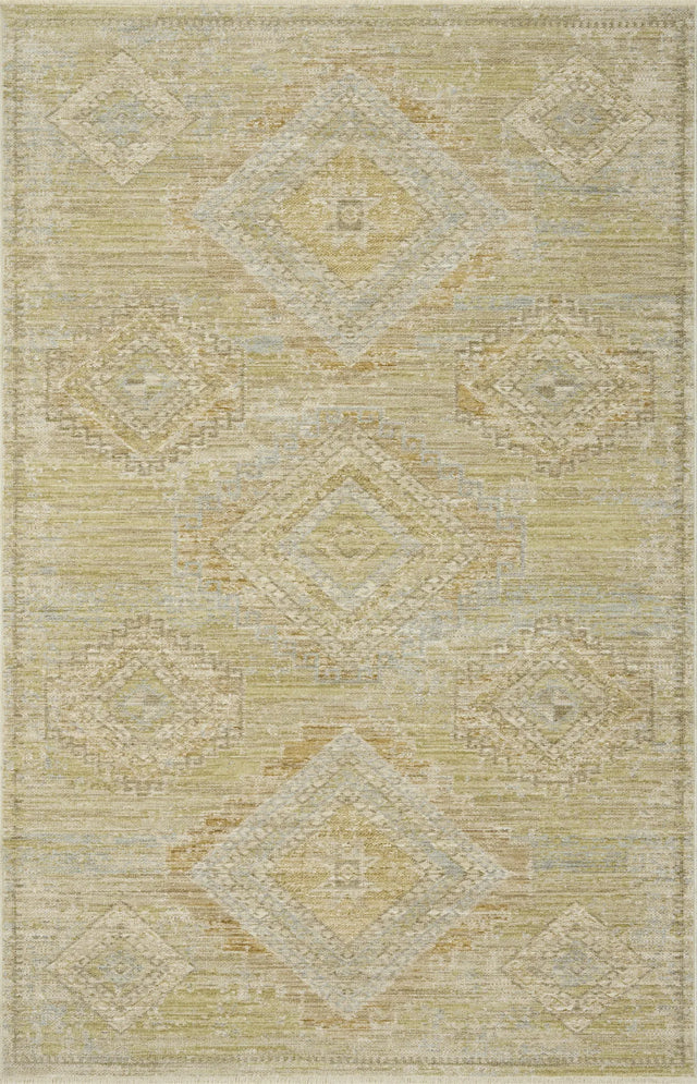 Loloi Elora ELR-09 Traditional Power Loomed Pistachio, Clay Rug - main flat