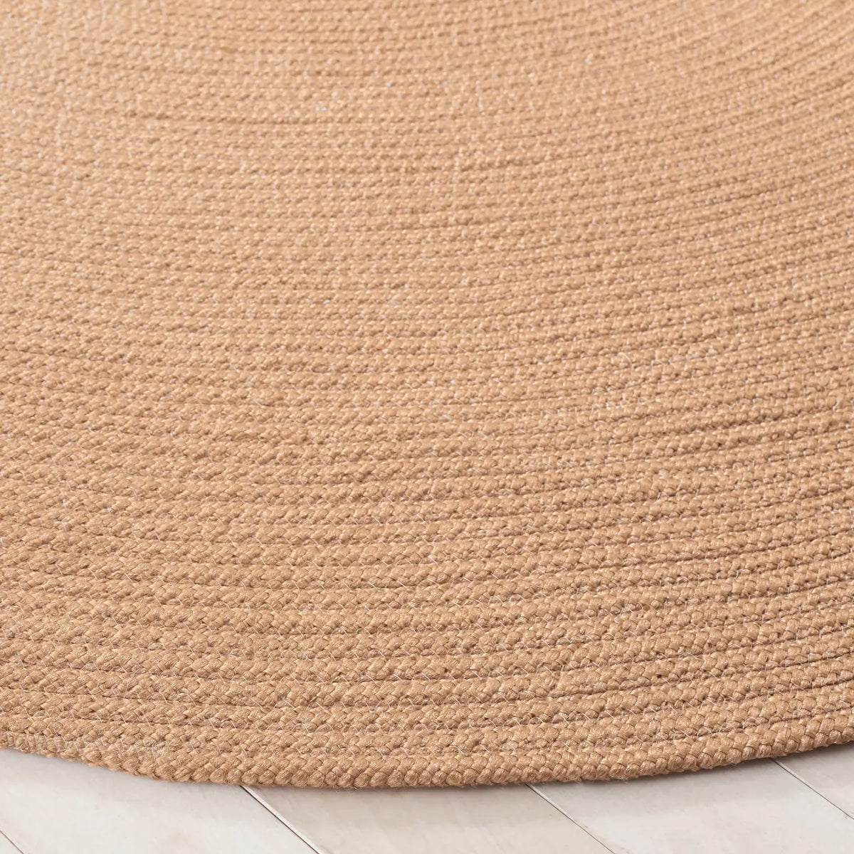 Safavieh Braided 5'-0" x 5'-0" Rug in Tan
