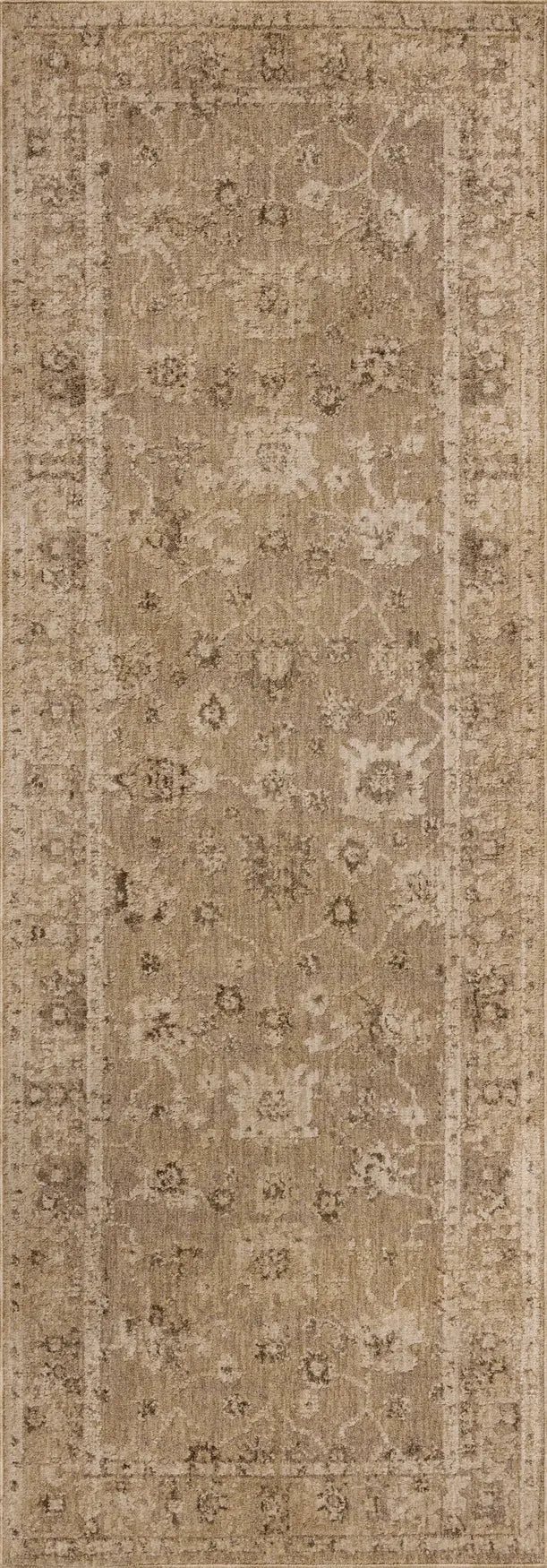 Loloi Willa WIA-02 Taupe / Natural Power Loomed Rug - runner flat