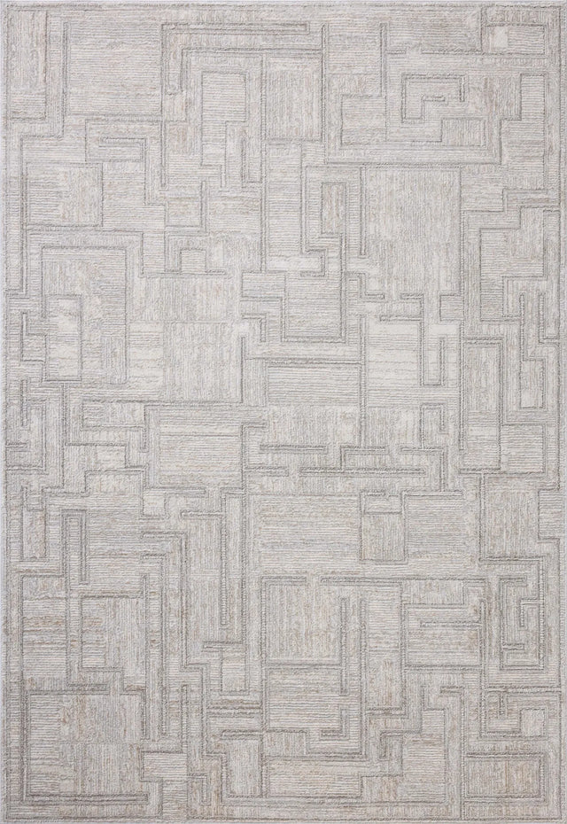 Loloi Hollis HOL-01 Grey / Ivory Rug - main flat