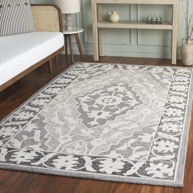 Safavieh Metro 5'-0" x 8'-0" Rug in Grey / Ivory