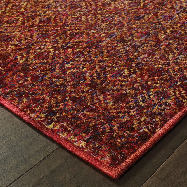 Oriental Weavers Sphinx Atlas 8048K Red/Rust Rugs - corner detail