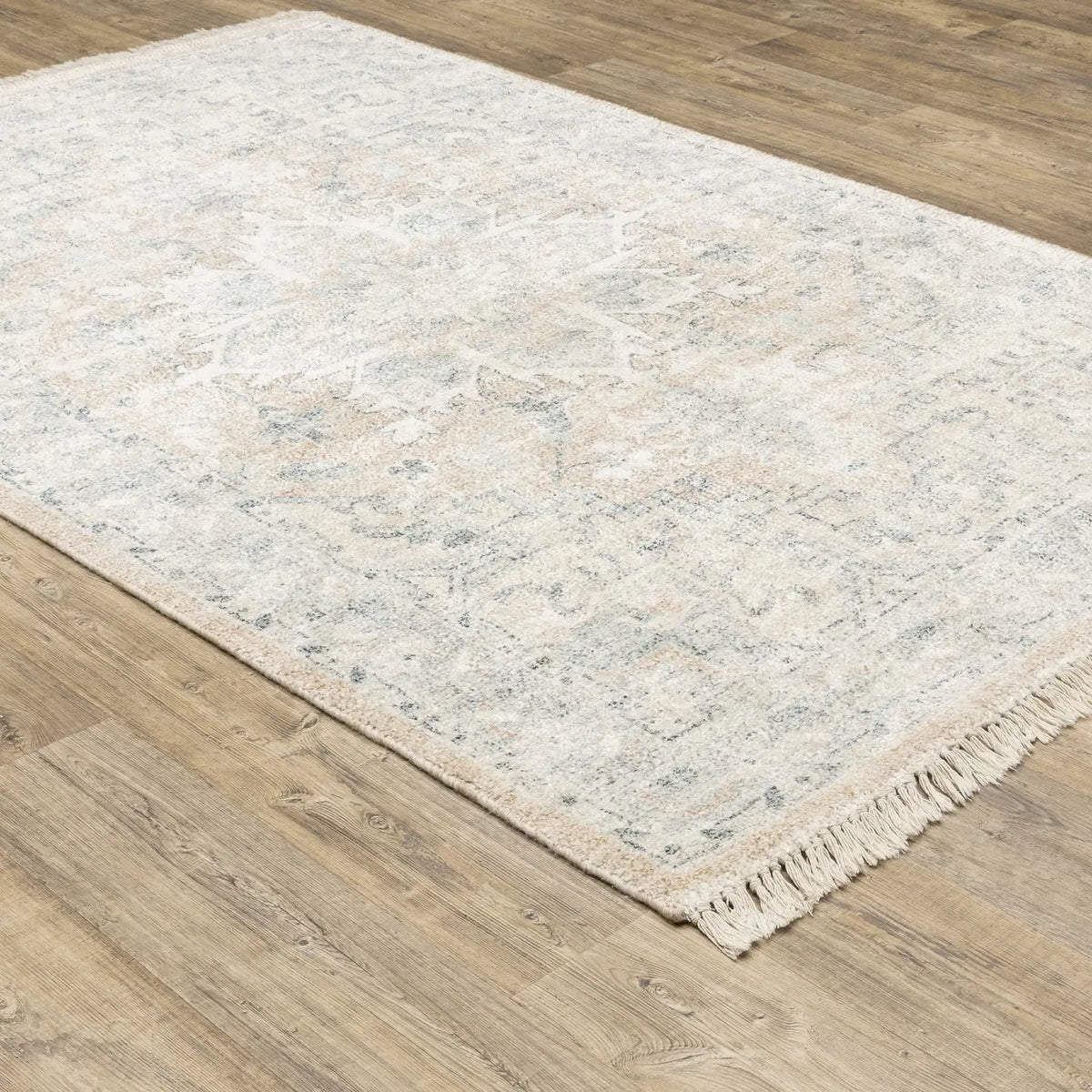 Oriental Weavers Sphinx Malabar 45308 Beige/ Grey Rugs - angle detail