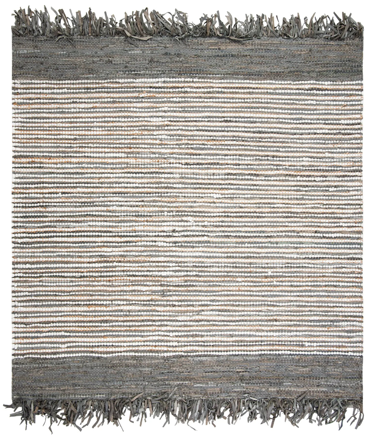 Safavieh Vintage Leather 6'-0" x 6'-0" Rug in Grey / Multi