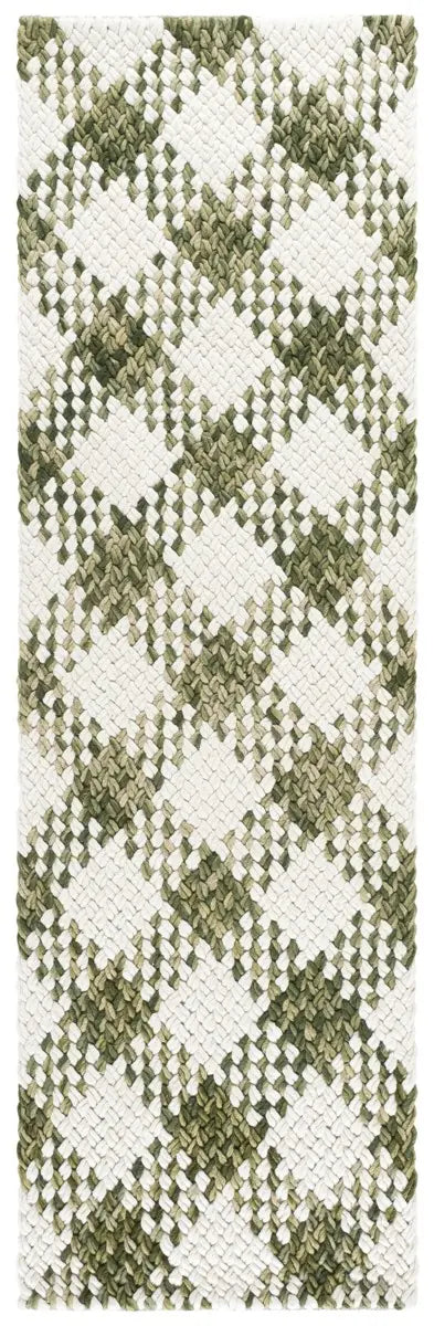 Safavieh Natural Fiber Couture 2'-3" x 8'-0" Rug in Green / Ivory