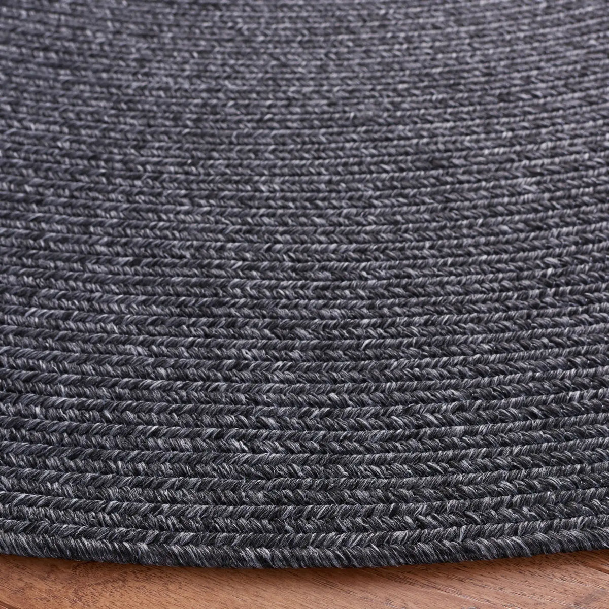 Safavieh Braided 5'-0" x 5'-0" Rug in Black