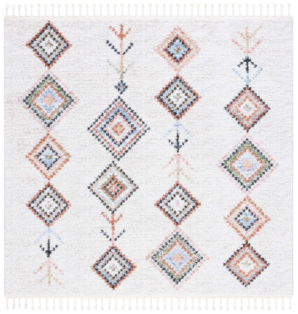 Safavieh Chapel 6'-7" x 6'-7" Rug in Ivory / Black
