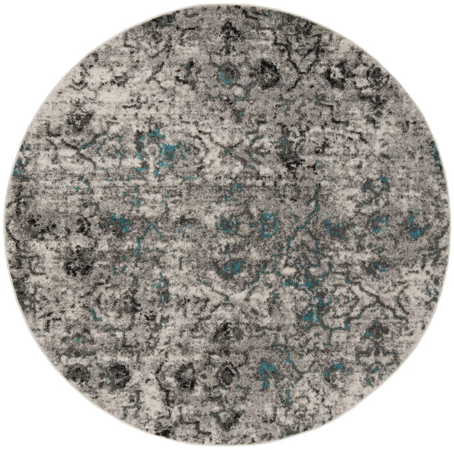 Safavieh Adirondack 6'-0" x 6'-0" Rug in Grey / Black