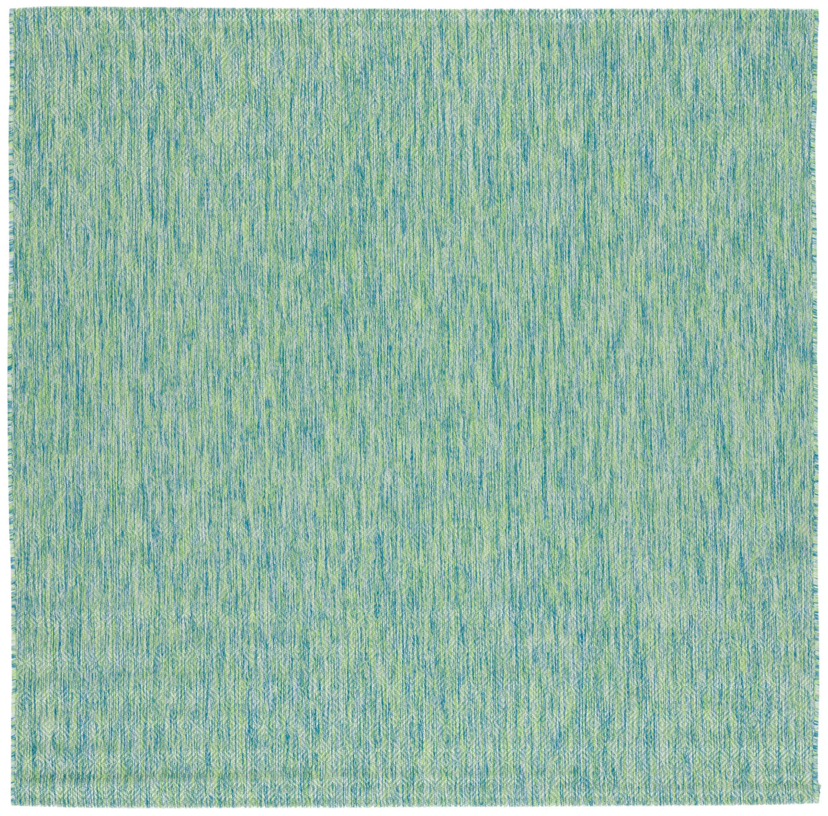 Safavieh Courtyard 6'-7" x 6'-7" Rug in Green / Blue