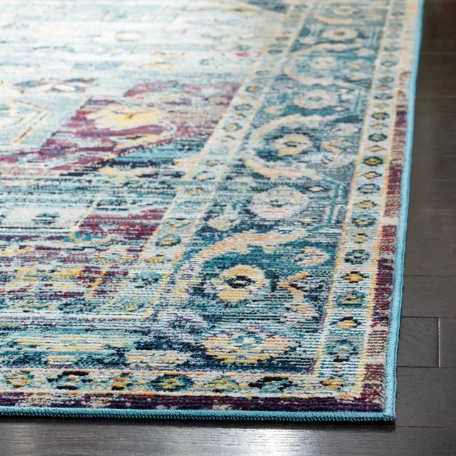 Safavieh Crystal 4'-0" x 6'-0" Rug in Teal / Purple