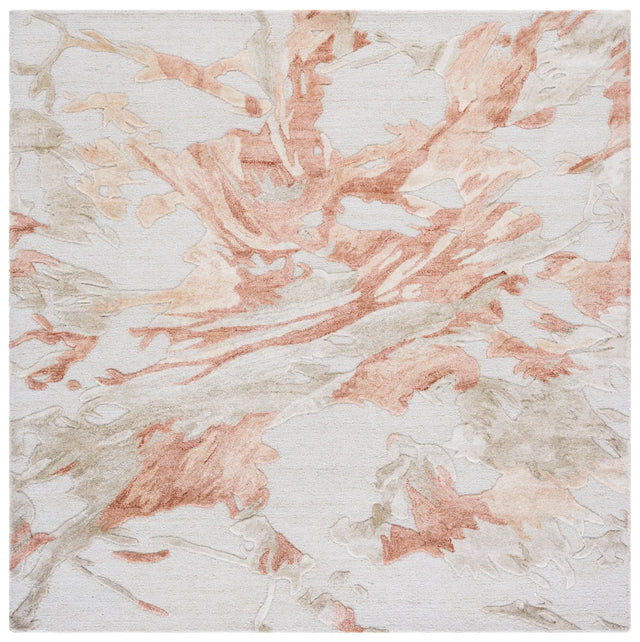 Safavieh Fifth Avenue 6'-0" x 6'-0" Rug in Beige / Rust