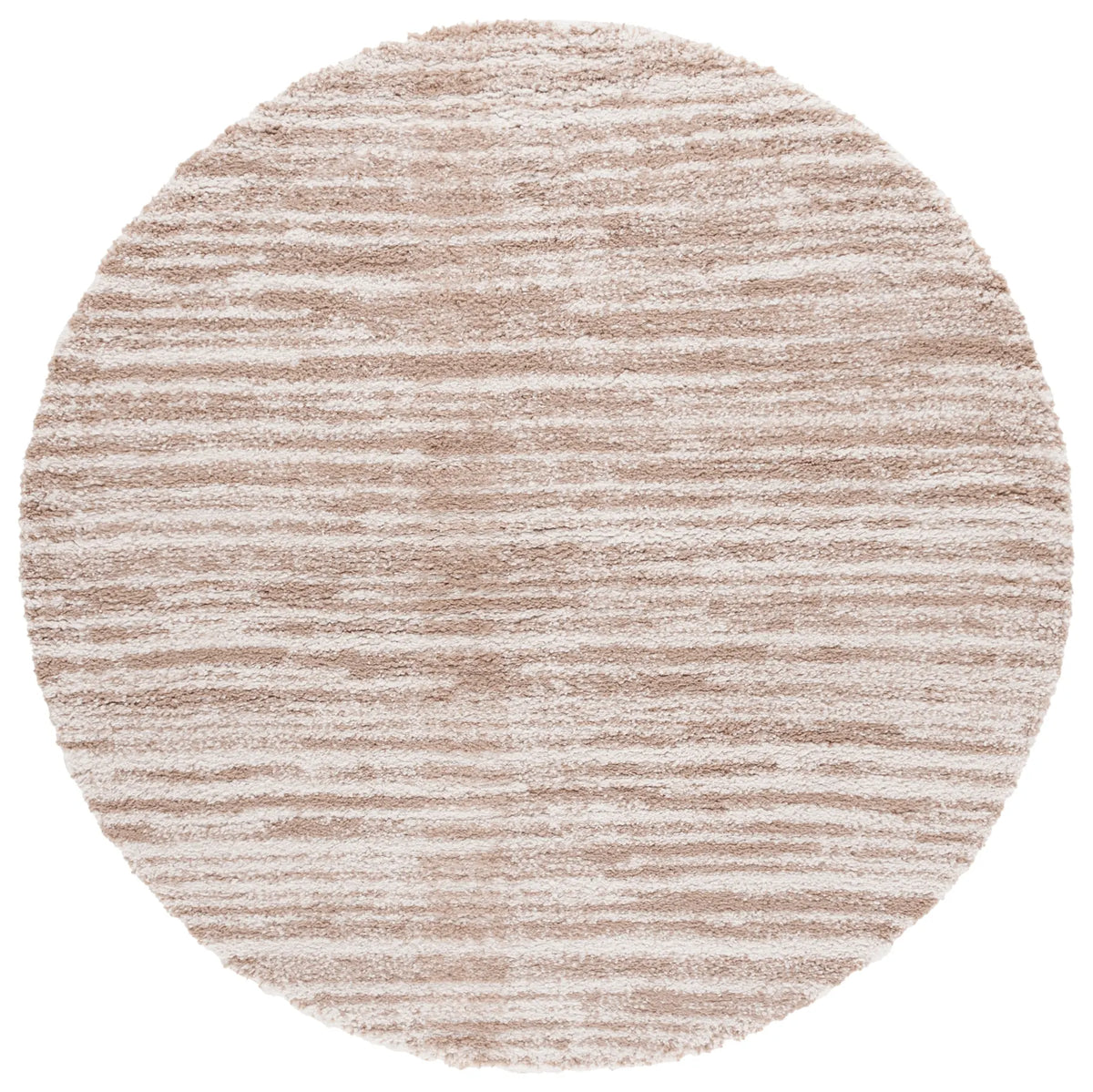 Safavieh Rumi Shag 6'-7" x 6'-7" Rug in Beige / Ivory