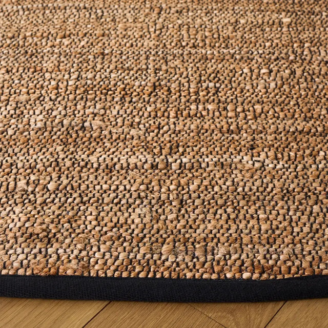 Safavieh Natural Fiber 7'-0" x 7'-0" Rug in Natural / Black