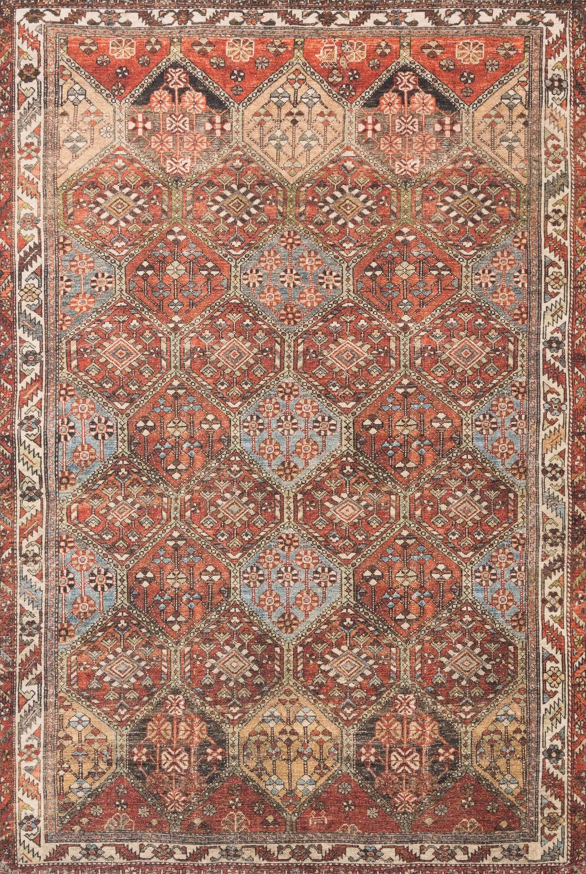 Loloi Loren Lq-16 Spice/Multi Rugs - main flat