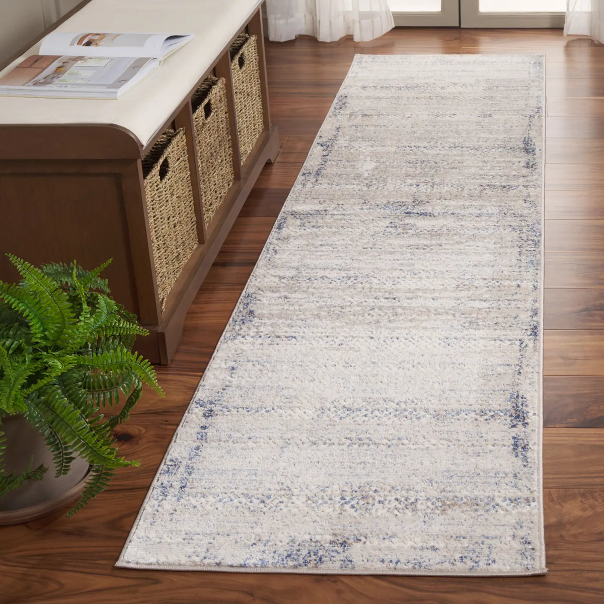 Safavieh Prestige 2'-3" x 8'-0" Rug in Ivory / Blue