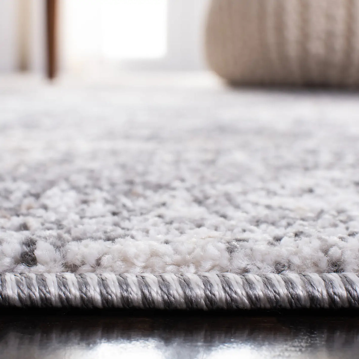 Safavieh Aston 4'-0" x 6'-0" Rug in Light Grey / Grey