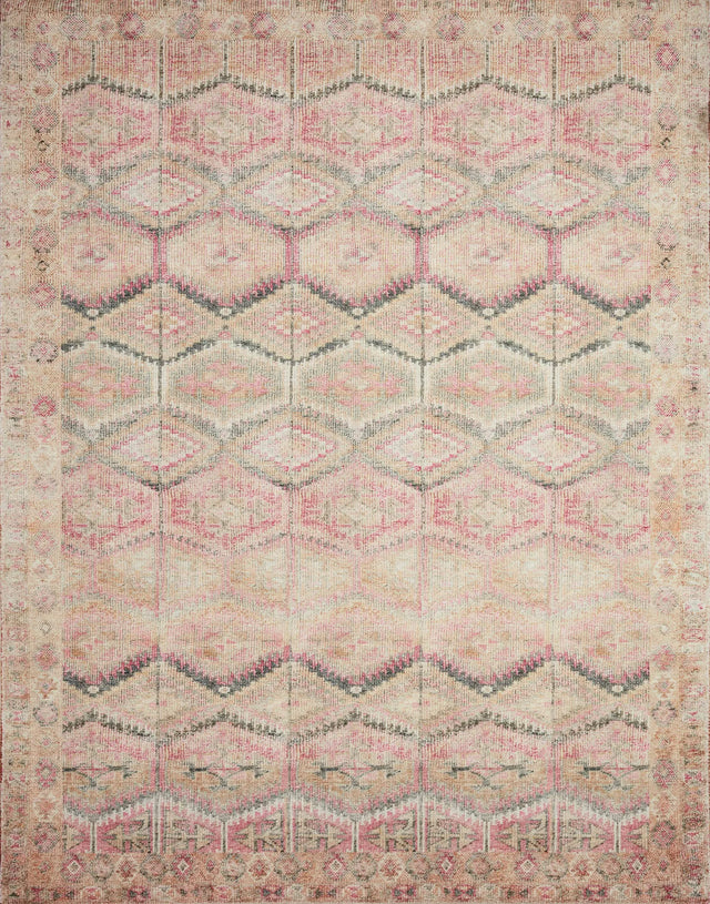 Loloi Layla Lay-17 Pink/Lagoon Rugs - main flat
