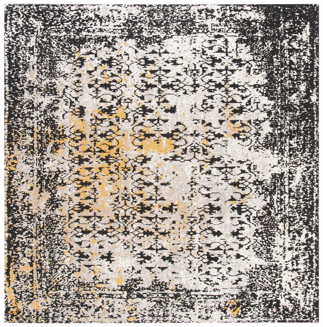 Safavieh Classic Vintage 6'-0" x 6'-0" Rug in Black / Silver