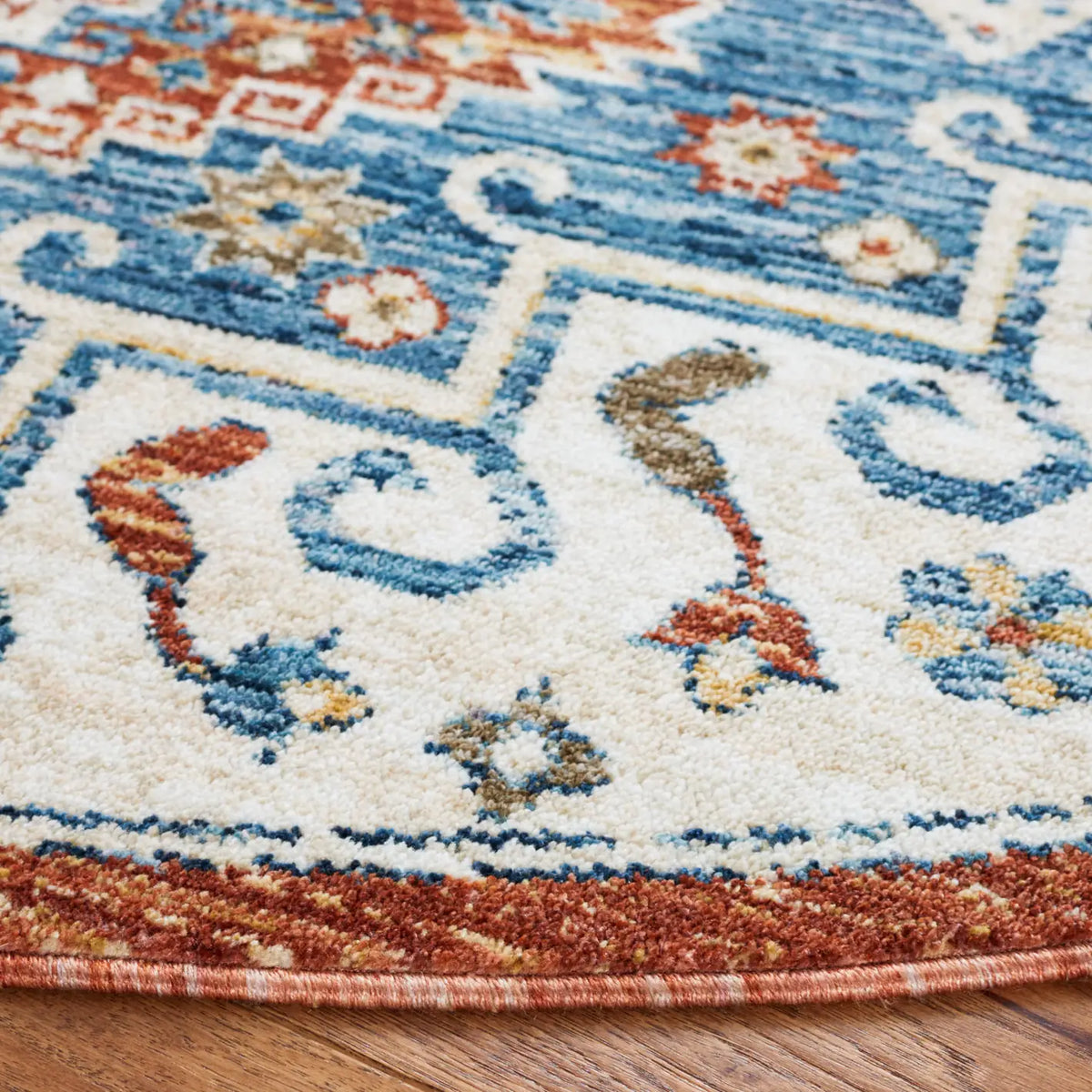 Safavieh Olympia 6'-0" x 6'-0" Rug in Blue / Ivory