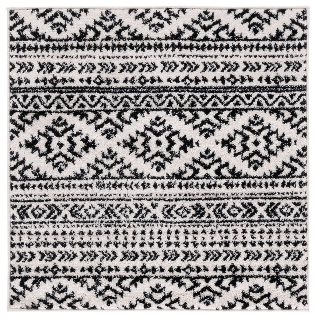 Safavieh Tulum 3'-0" x 3'-0" Rug in Ivory / Black