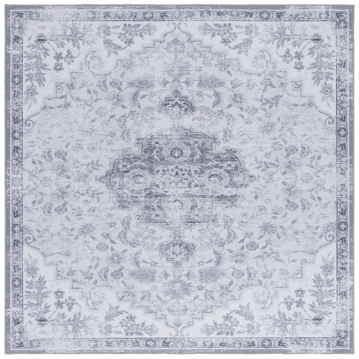 Safavieh Tucson 6'-0" x 6'-0" Rug in Light Grey / Grey