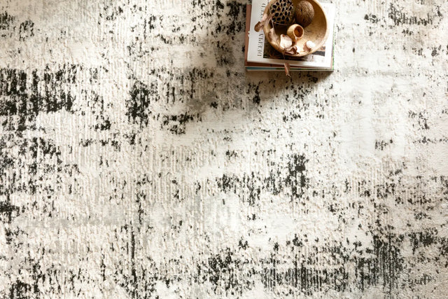 Loloi Alchemy Alc-04 Silver/Graphite Rugs - styled aerial 1