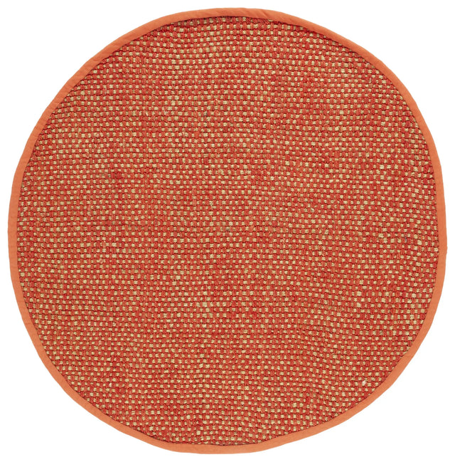 Safavieh Natural Fiber 6'-0" x 6'-0" Rug in Rust / Natural