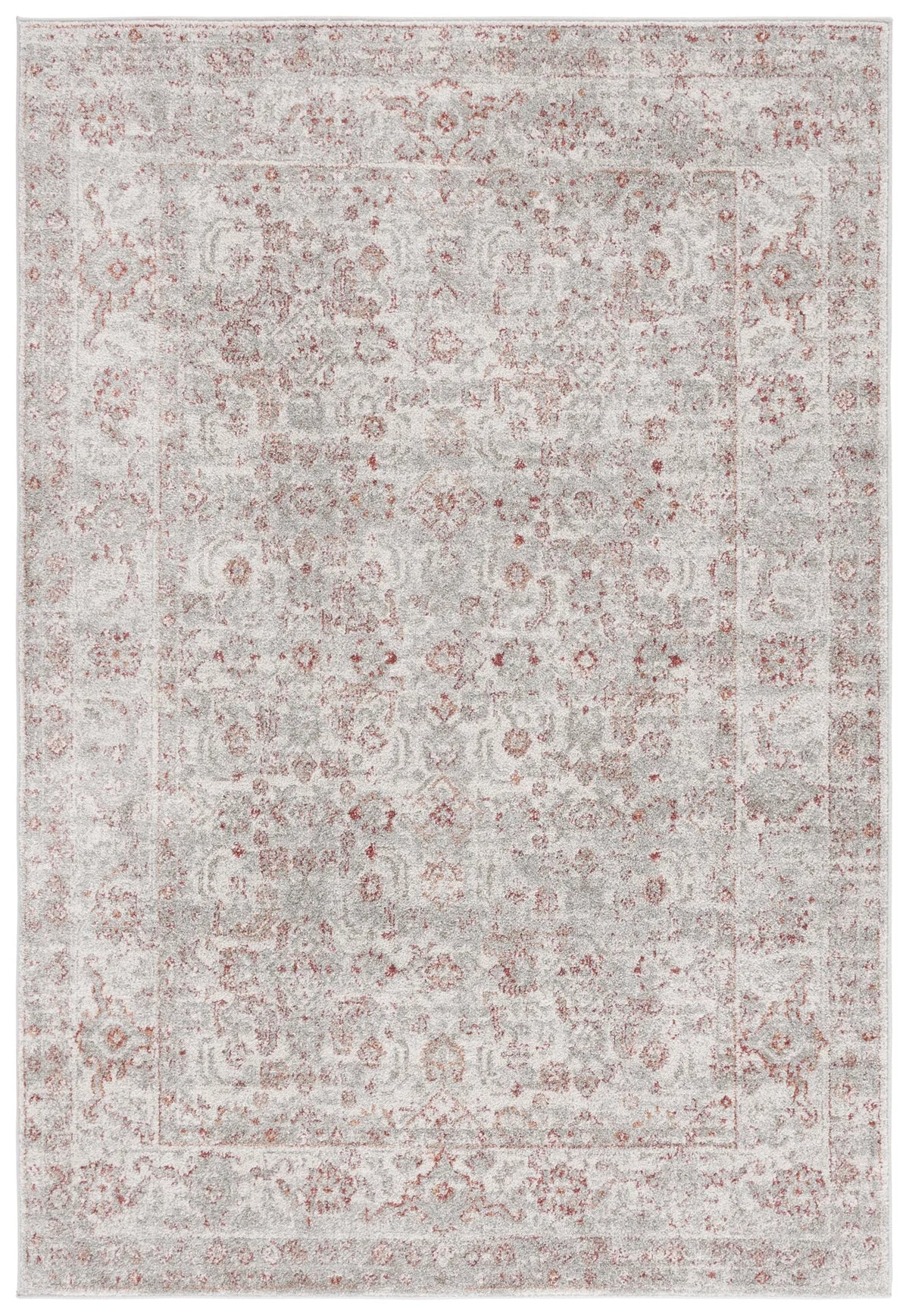 Safavieh Vintage Tabriz 4'-0" x 6'-0" Rug in Grey / Rust