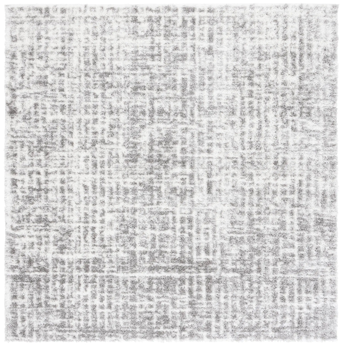 Safavieh Tahoe Shag 6'-7" x 6'-7" Rug in Ivory / Grey