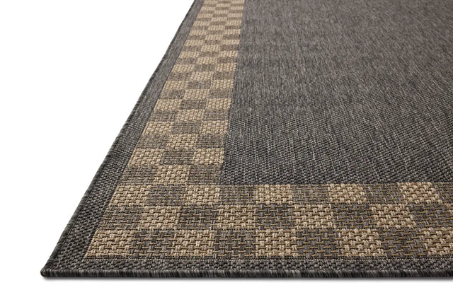 Chris Loves Julia x Loloi Providence PRC-01 Charcoal / Natural Rug - rug corner