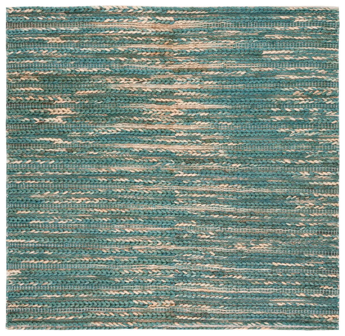 Safavieh Natural Fiber 6'-0" x 6'-0" Rug in Dark Green / Natural
