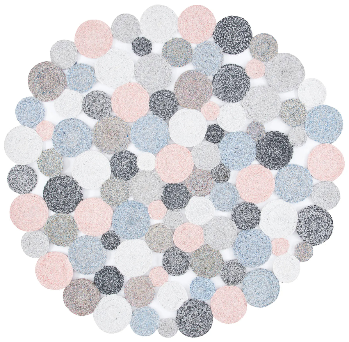 Safavieh Cape Cod 5'-0" x 5'-0" Rug in Blue / Pink