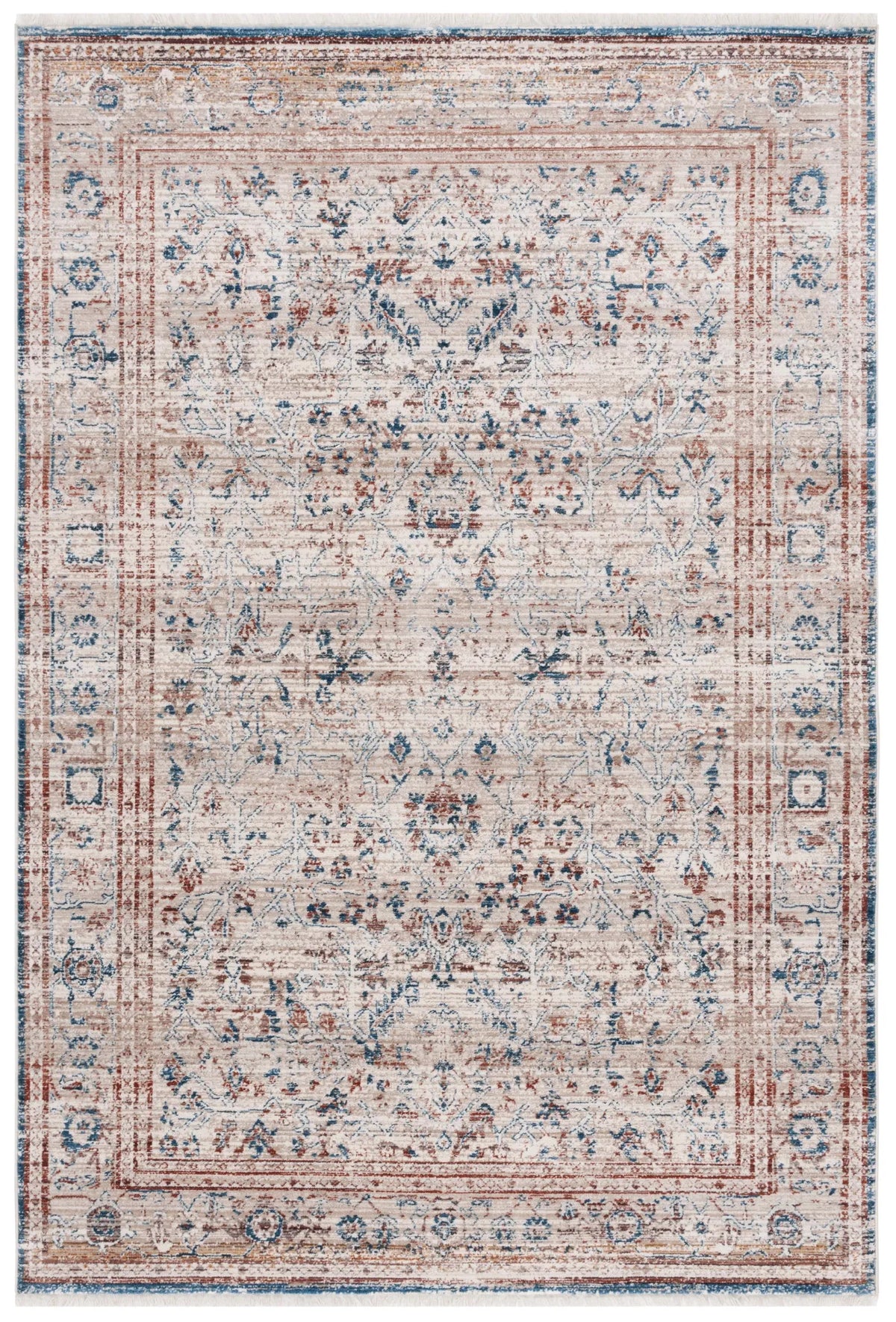 Safavieh Vintage Persian 4'-0" x 6'-0" Rug in Beige / Rust