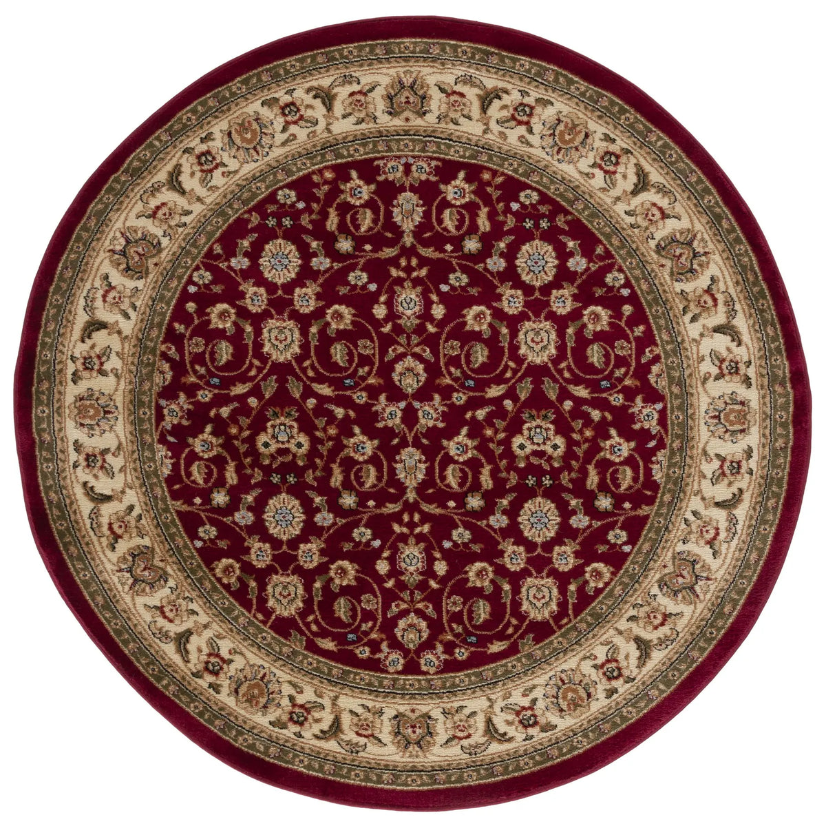 Safavieh Lyndhurst 6'-0" x 6'-0" Rug in Red / Ivory